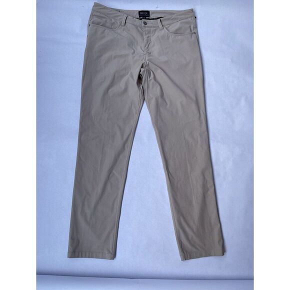 Rye 51 Golf Voyager Pants Men's 36 Beige Performance Straight Leg Chino 5 Pocket - Picture 1 of 7